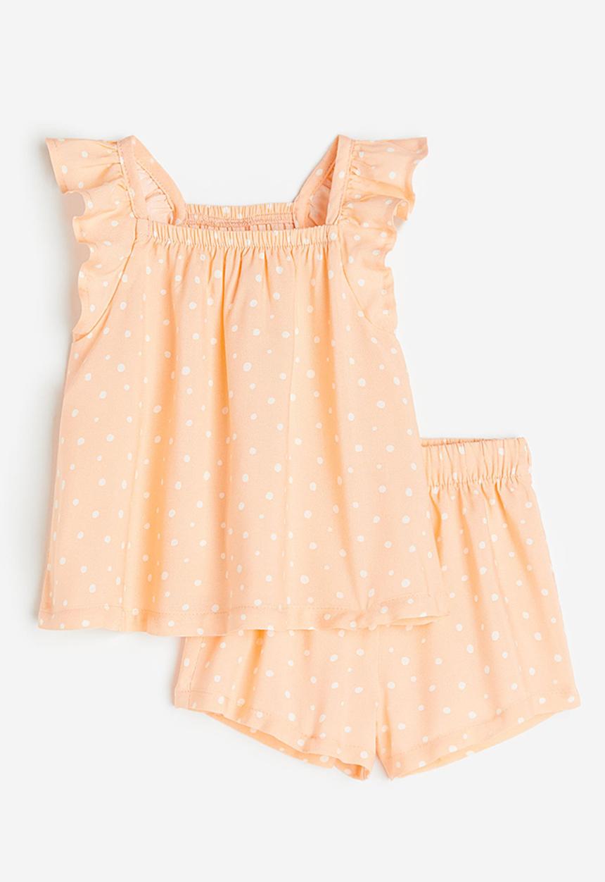 H&M - 2-Piece set - light orange spotted