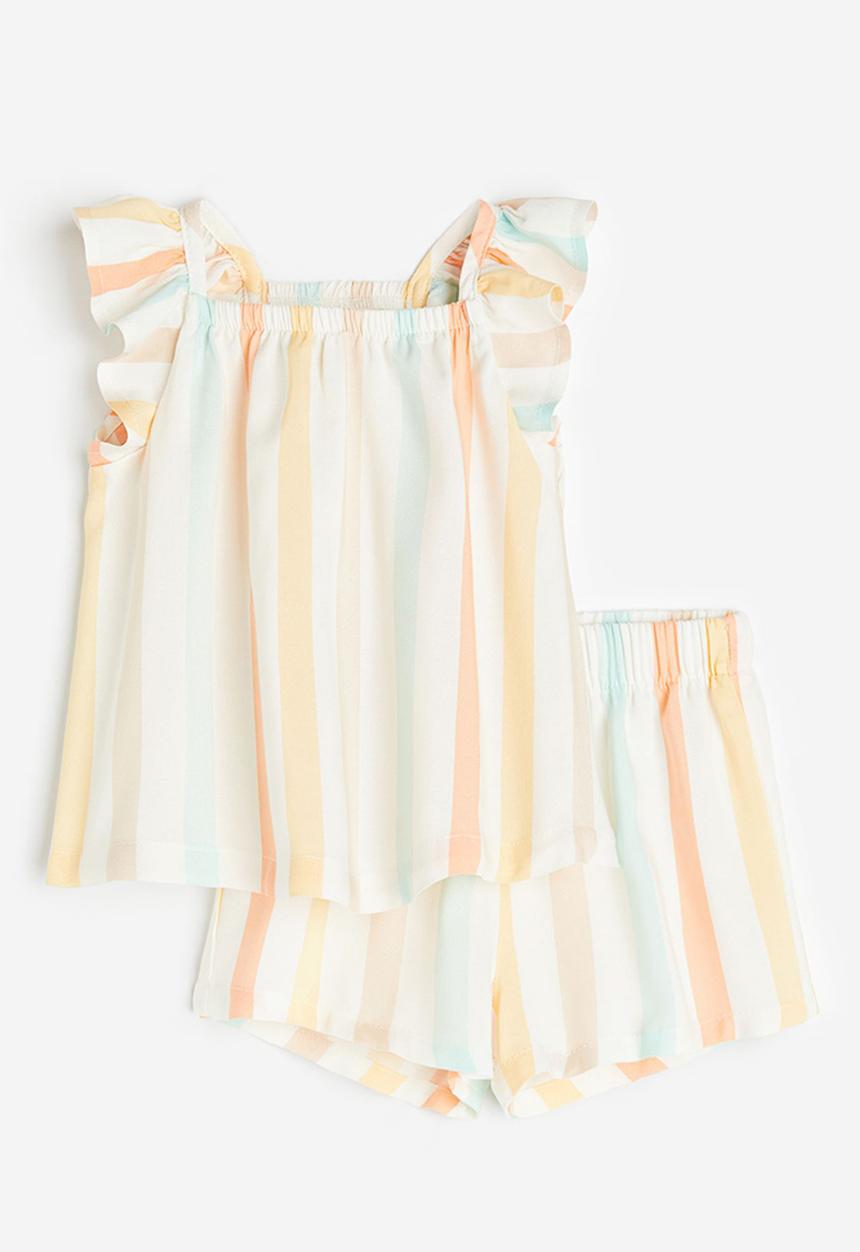 H&M - 2-Piece set - light orange striped