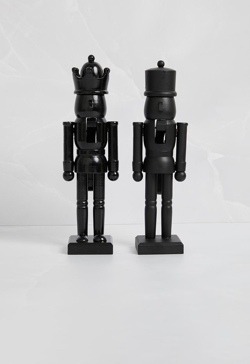 H&S - Nutcracker set of 2 - black