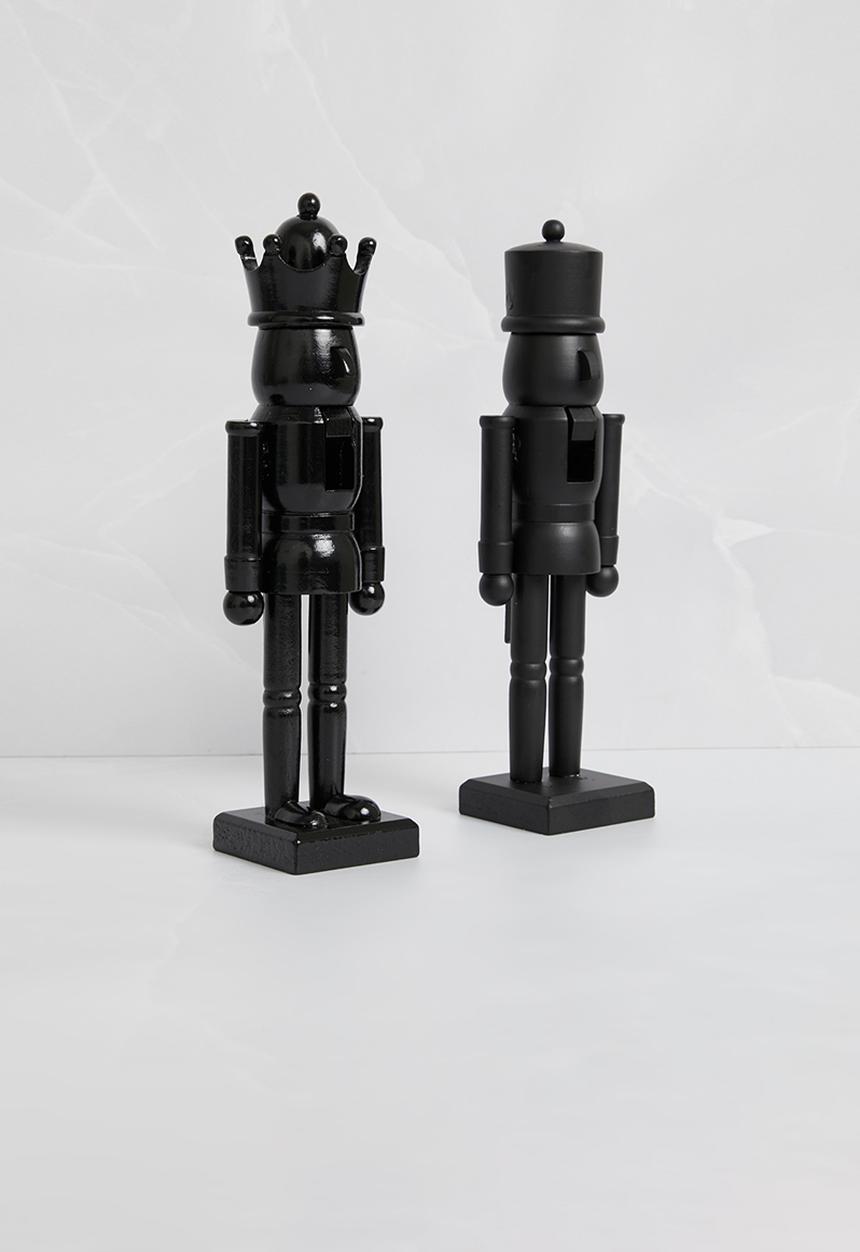 H&S - Nutcracker set of 2 - black