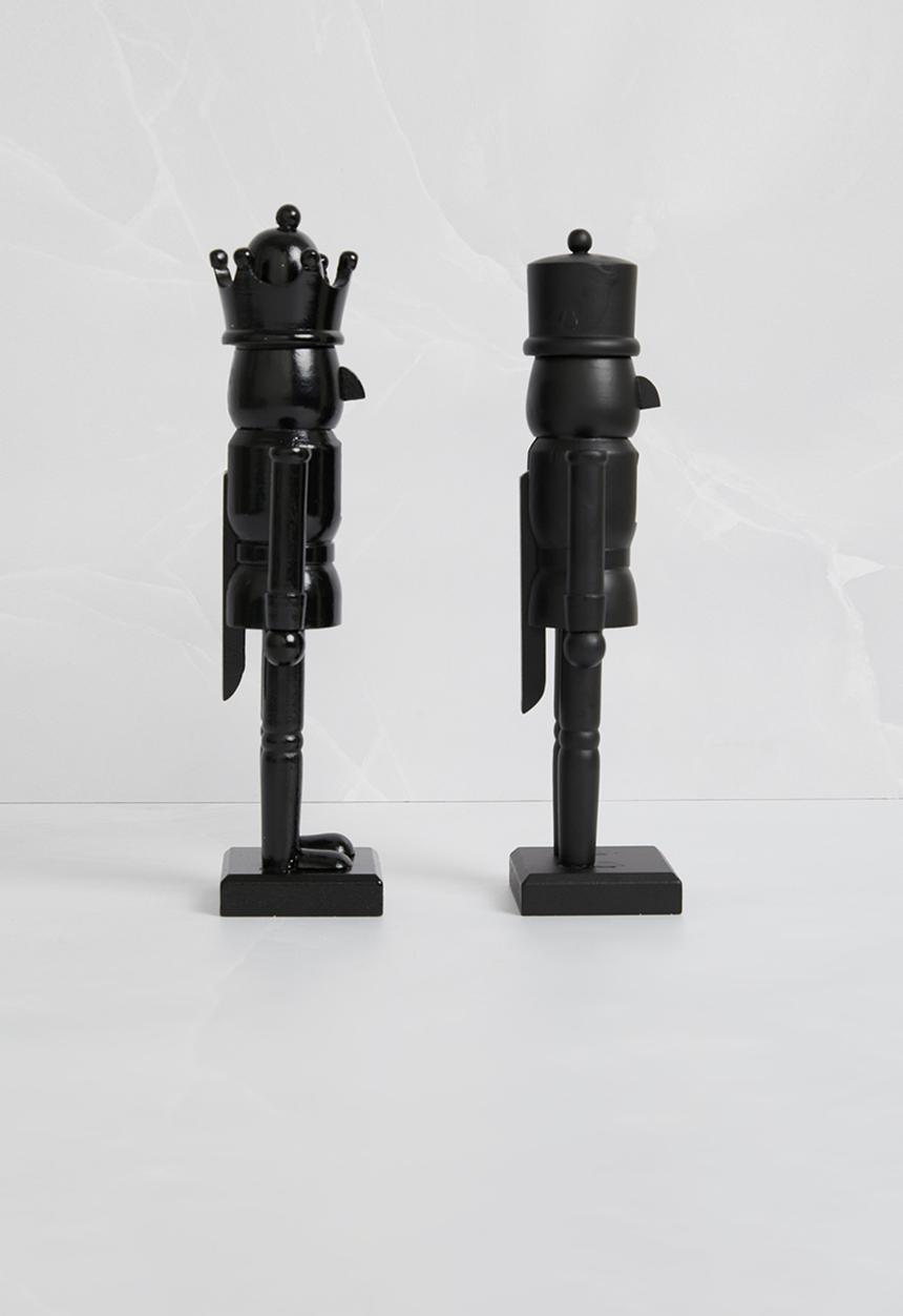 H&S - Nutcracker set of 2 - black