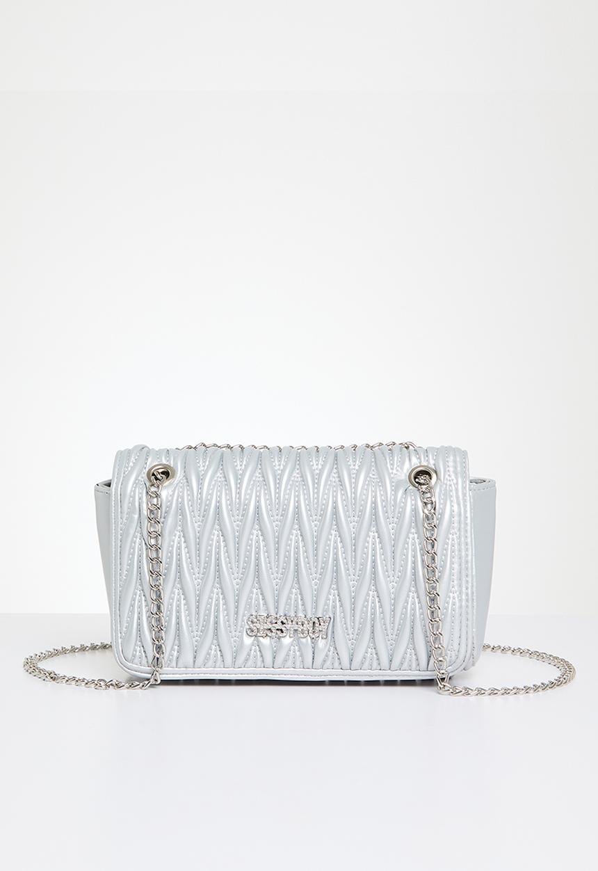 SISSY BOY - Quilted crossbody - silver