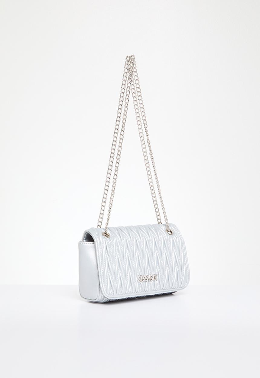 SISSY BOY - Quilted crossbody - silver