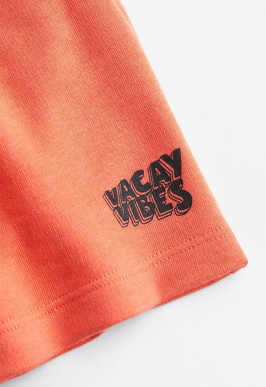 H&M - Sweatshorts - orange vacay vibes 