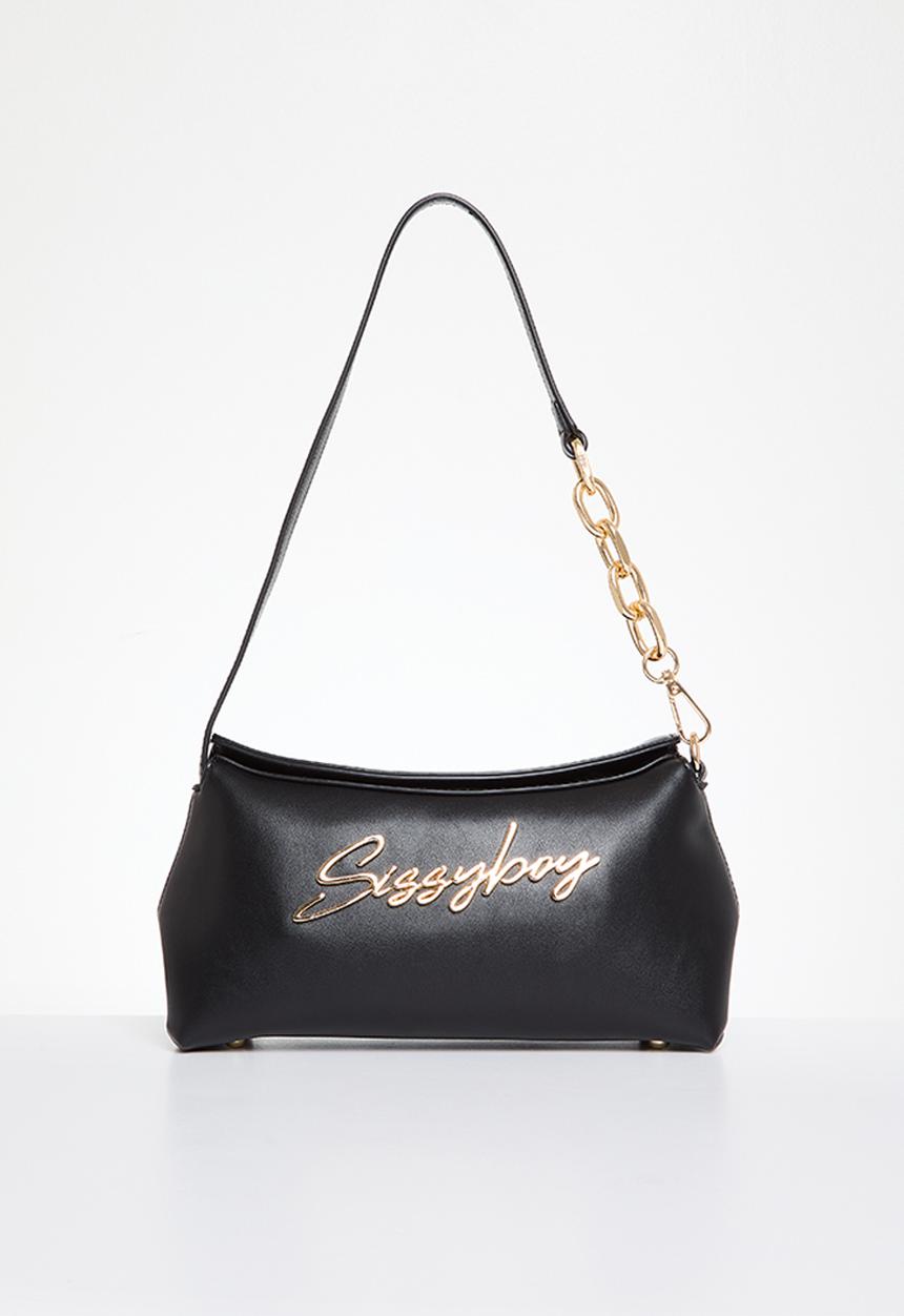 SISSY BOY - Chain link shoulder bag - black