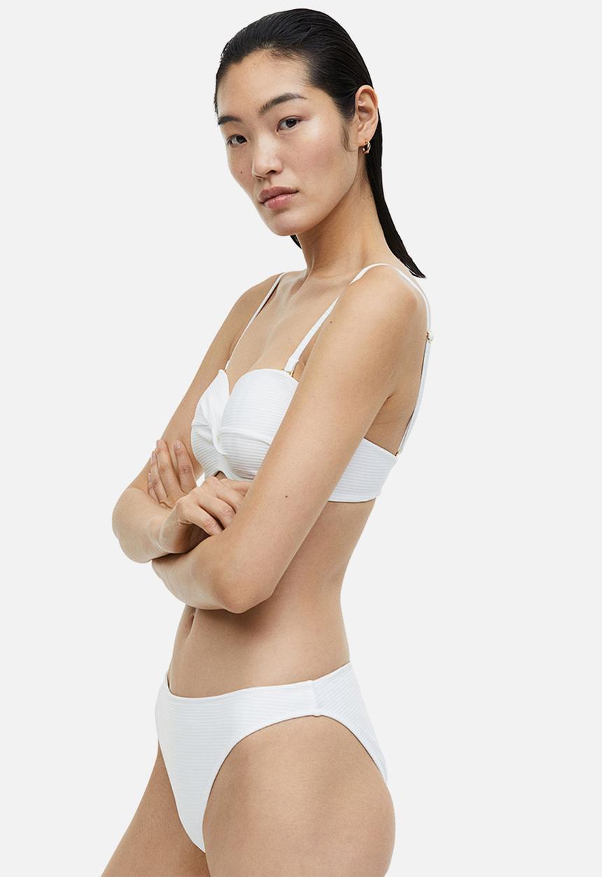 H&M - Balconette bikini top - white