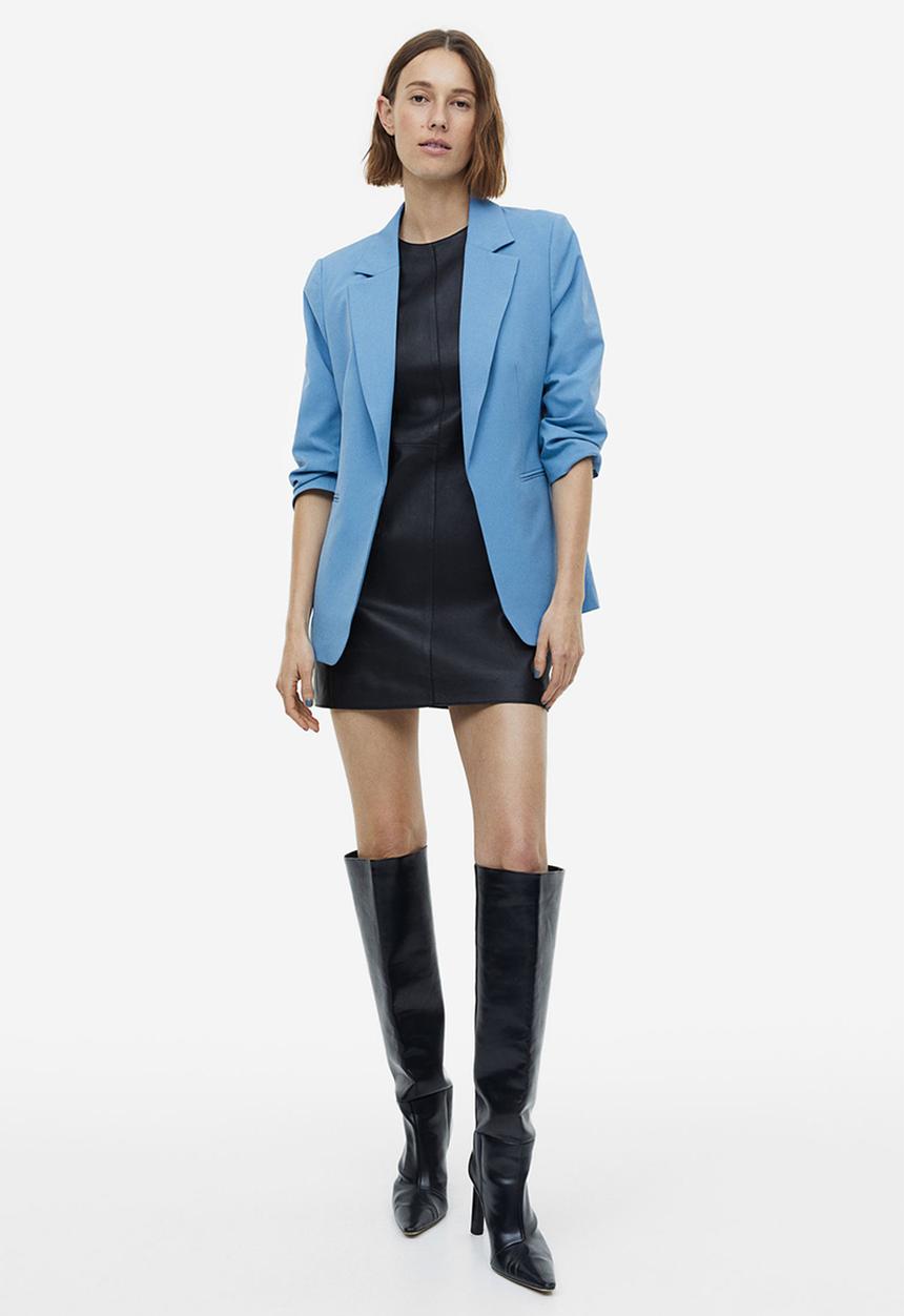 H&M - 3/4 Length sleeve jacket - light blue 