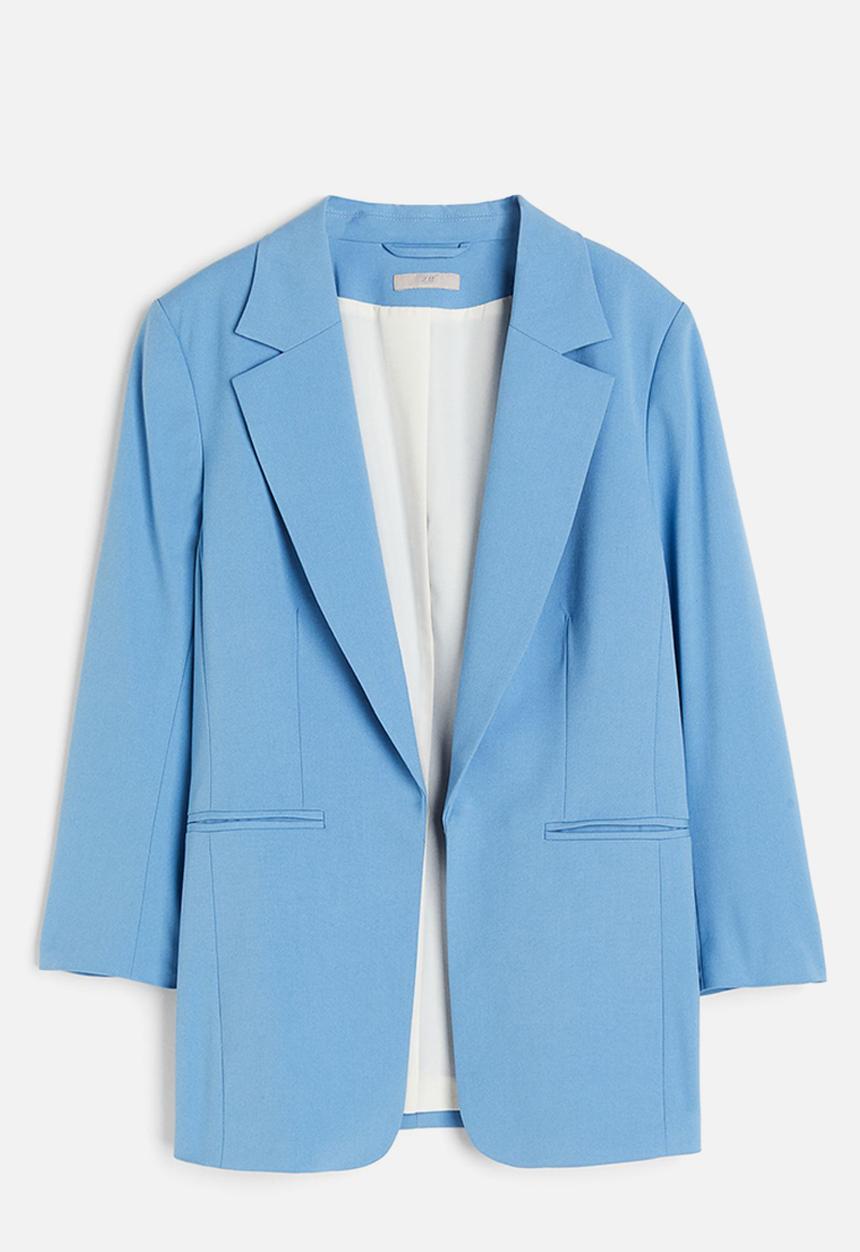 H&M - 3/4 Length sleeve jacket - light blue 