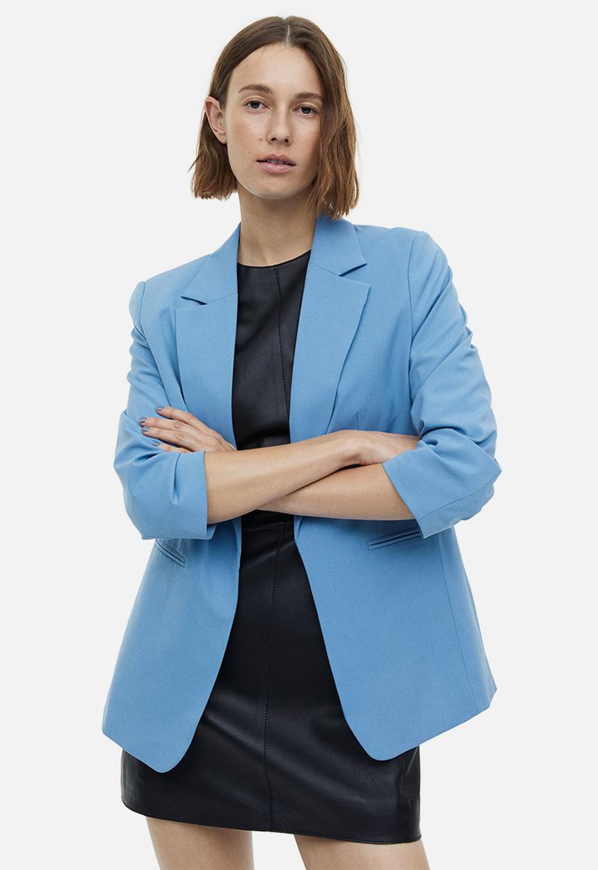 H&M - 3/4 Length sleeve jacket - light blue 