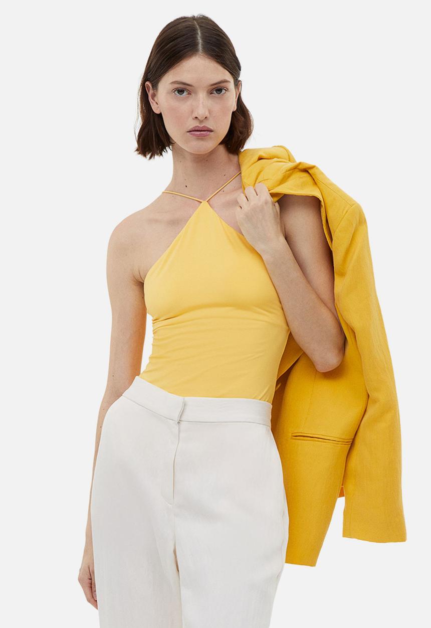 H&M - Jersey thong body - yellow