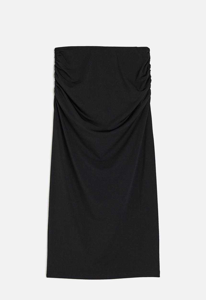 H&M - Draped pencil skirt - black
