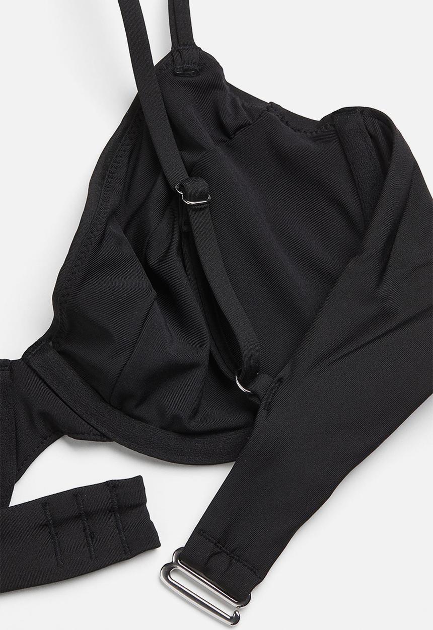 H&M - Non-padded bikini top - black