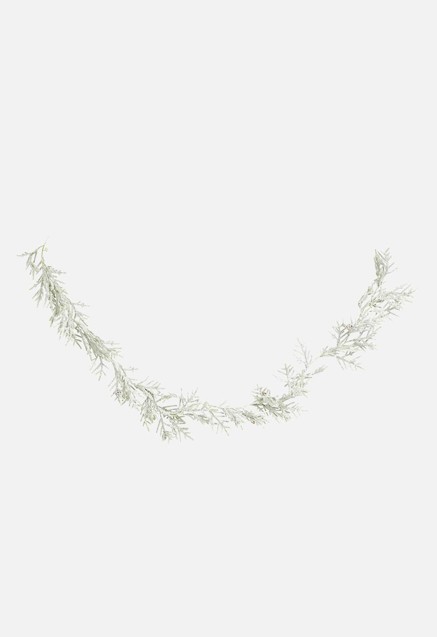 H&S - Leafy garland - snowy