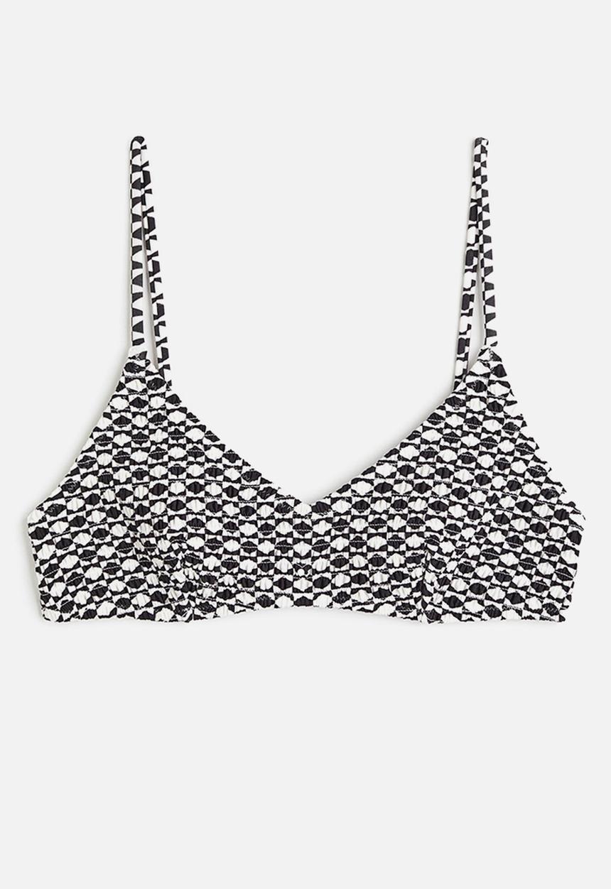 H&M - Bikini top - black patterned