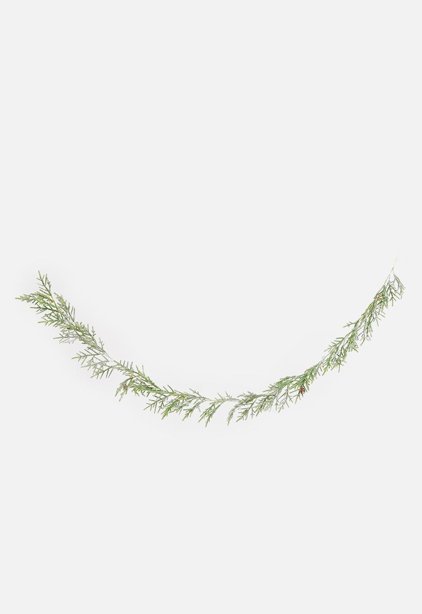 H&S - Pine Garland - light green snowy