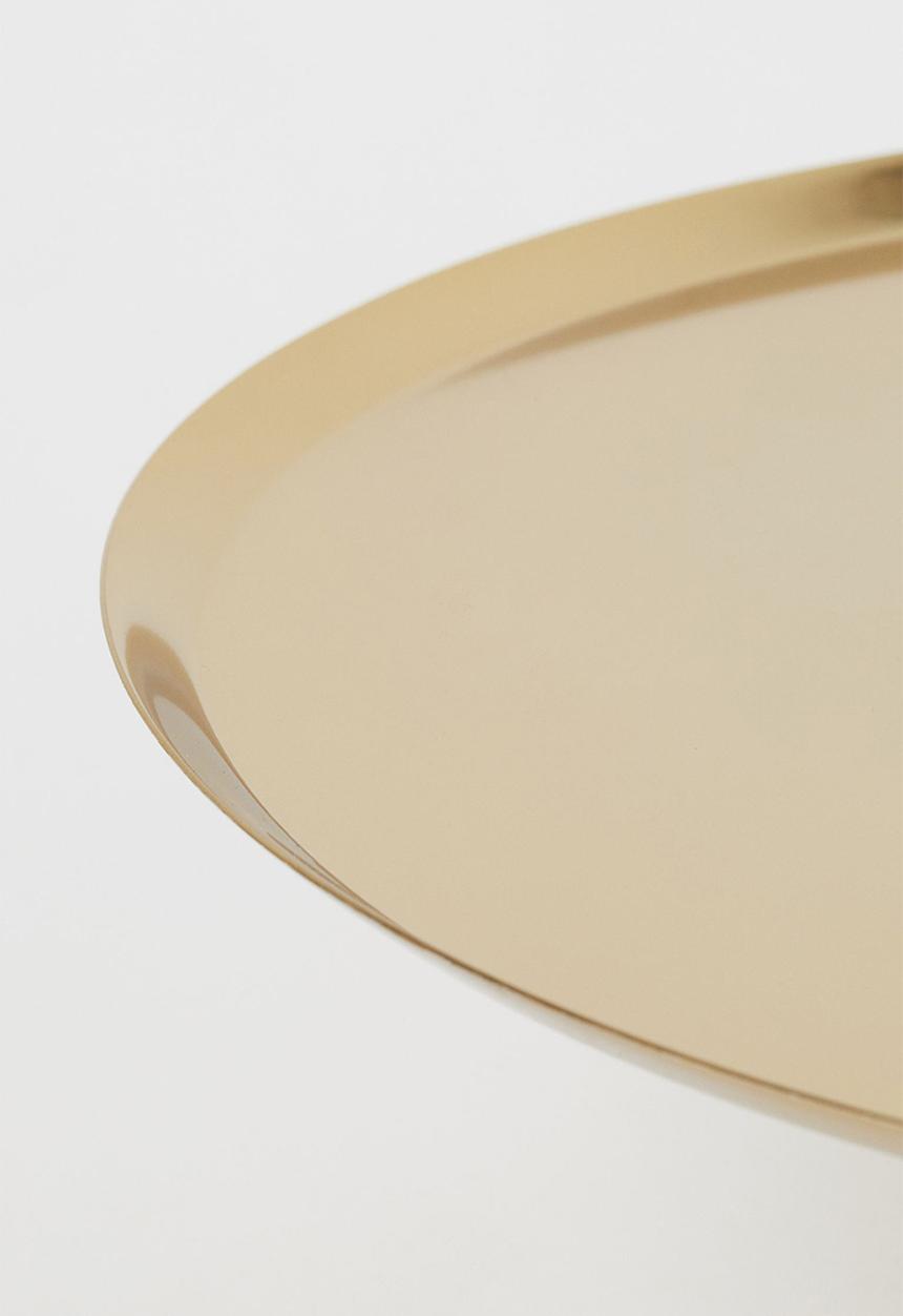 H&M - Metal cake stand - gold