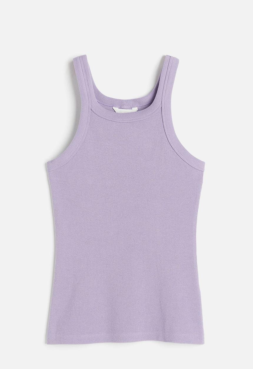 H&M - Ribbed vest top - light purple