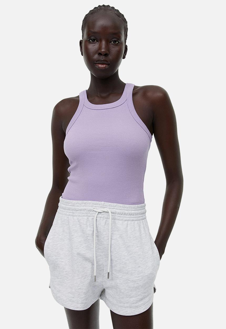 H&M - Ribbed vest top - light purple