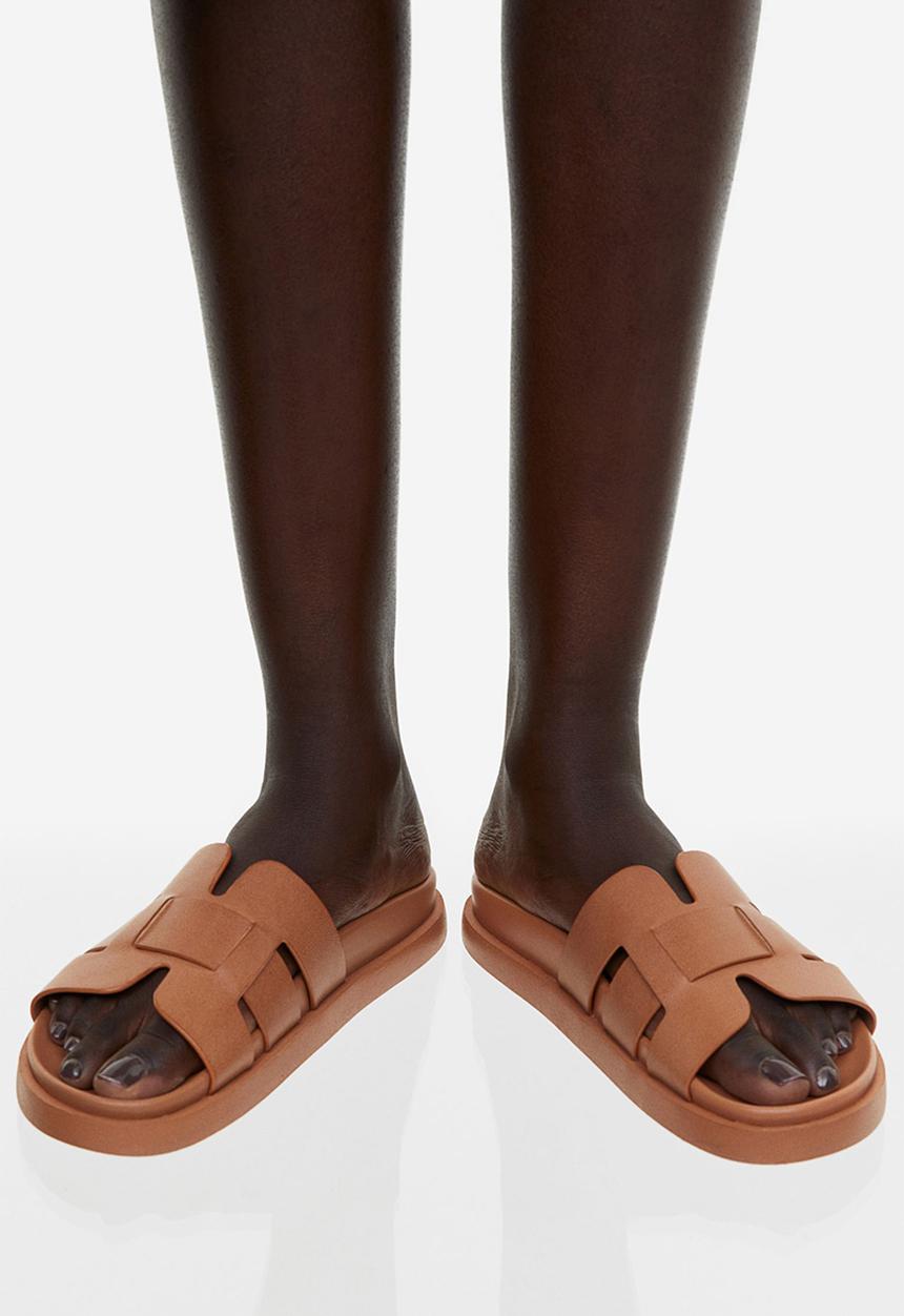 H&M - Slides - dark beige