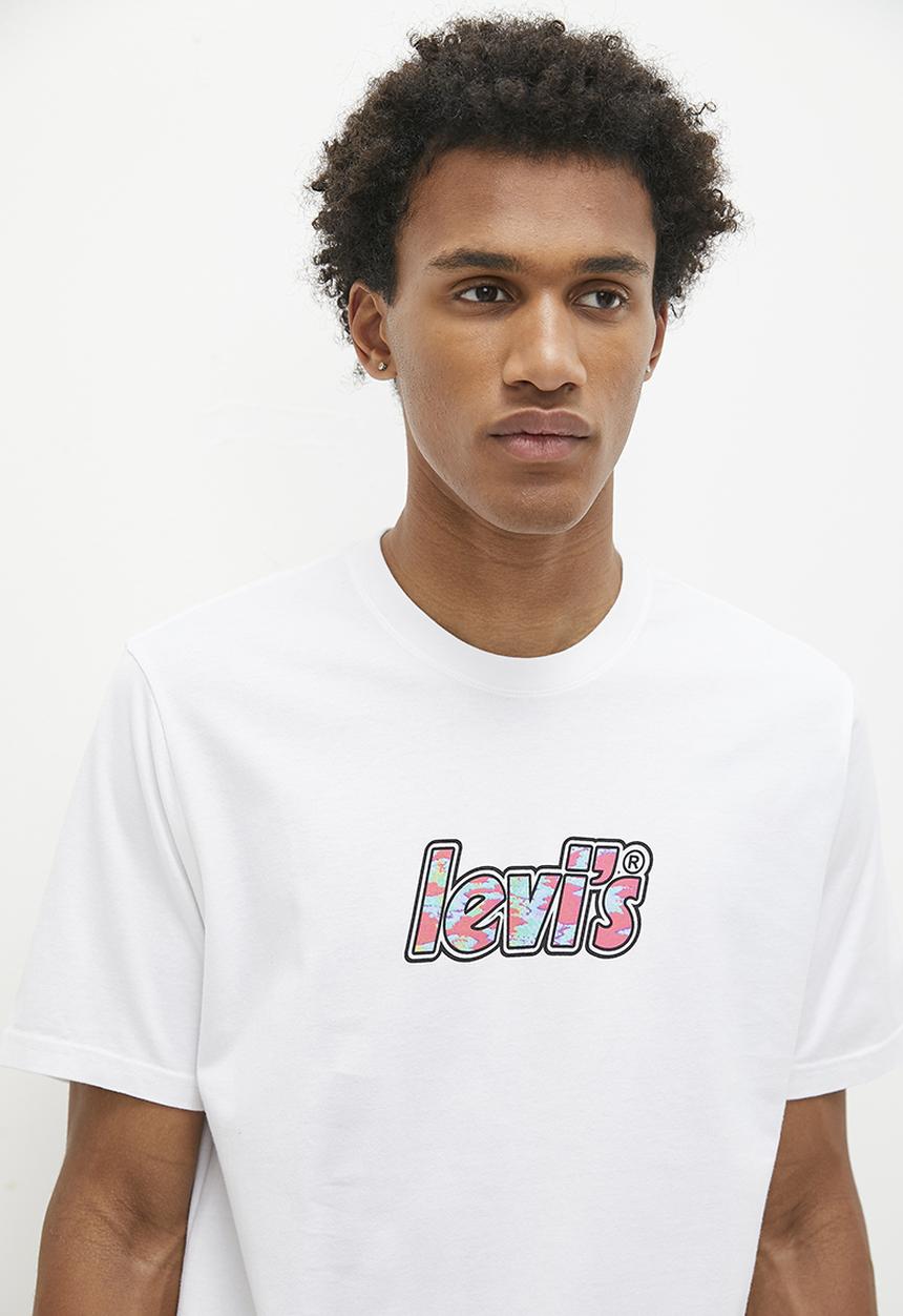 Levi’s® - Short sleeve relaxed fit tee za poster logo - white 