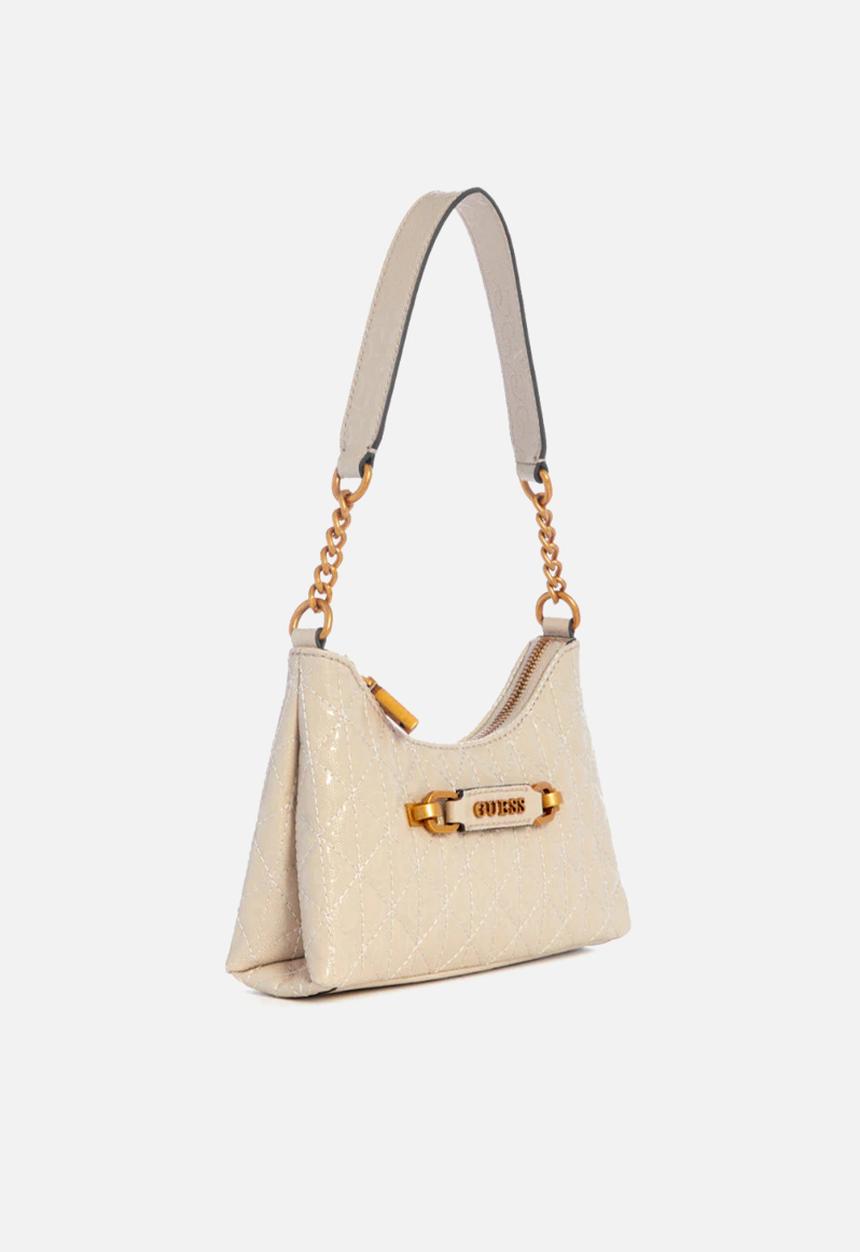 GUESS - Aveta mini top shoulder bag - stone