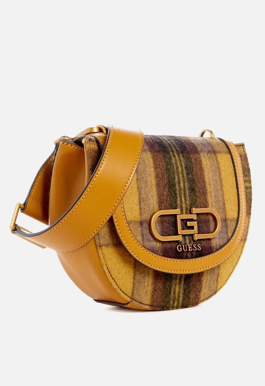 GUESS - Fleet mini saddle crossbody - mustard 