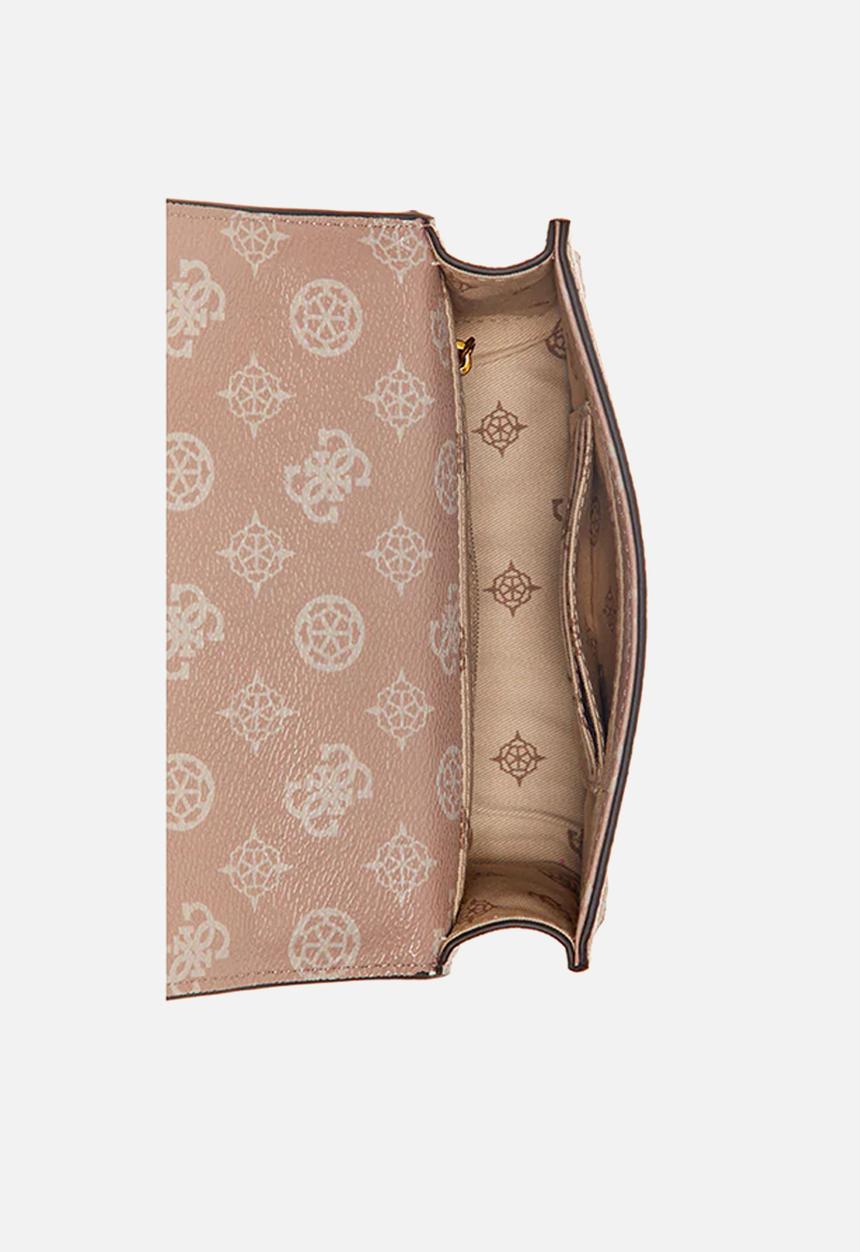 GUESS - Fynna mini convertible crossbody flap - light rose logo