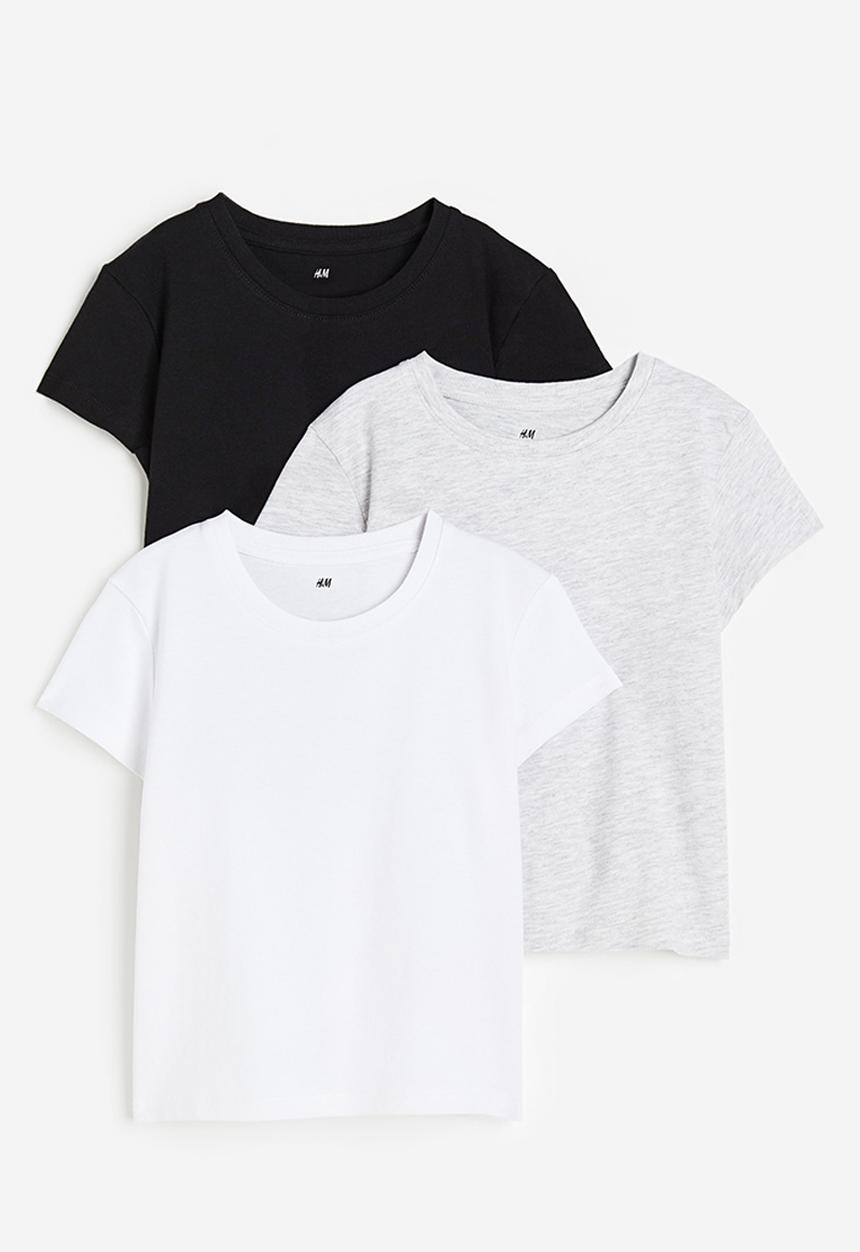 H&M - 3-pack cotton tops - multi