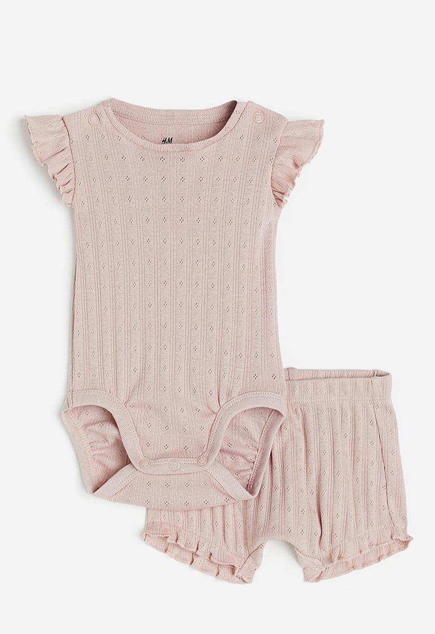 H&M - 2-piece cotton set - pink