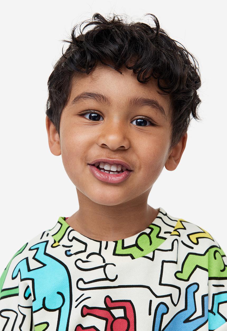 H&M - 2-piece printed sweatshirt set - multi