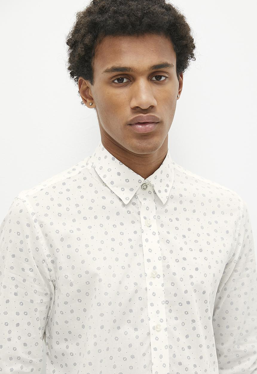 Ben Sherman - Spot print shirt - Ivory