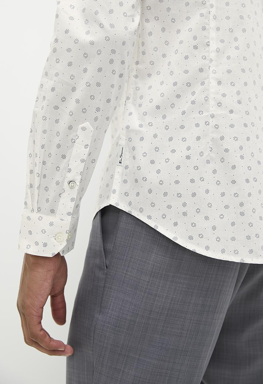 Ben Sherman - Spot print shirt - Ivory