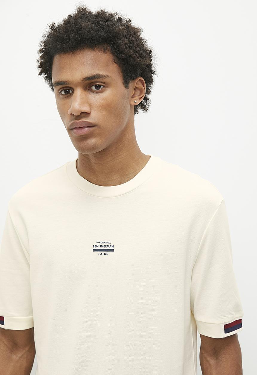 Ben Sherman - Pique Tee - Ivory