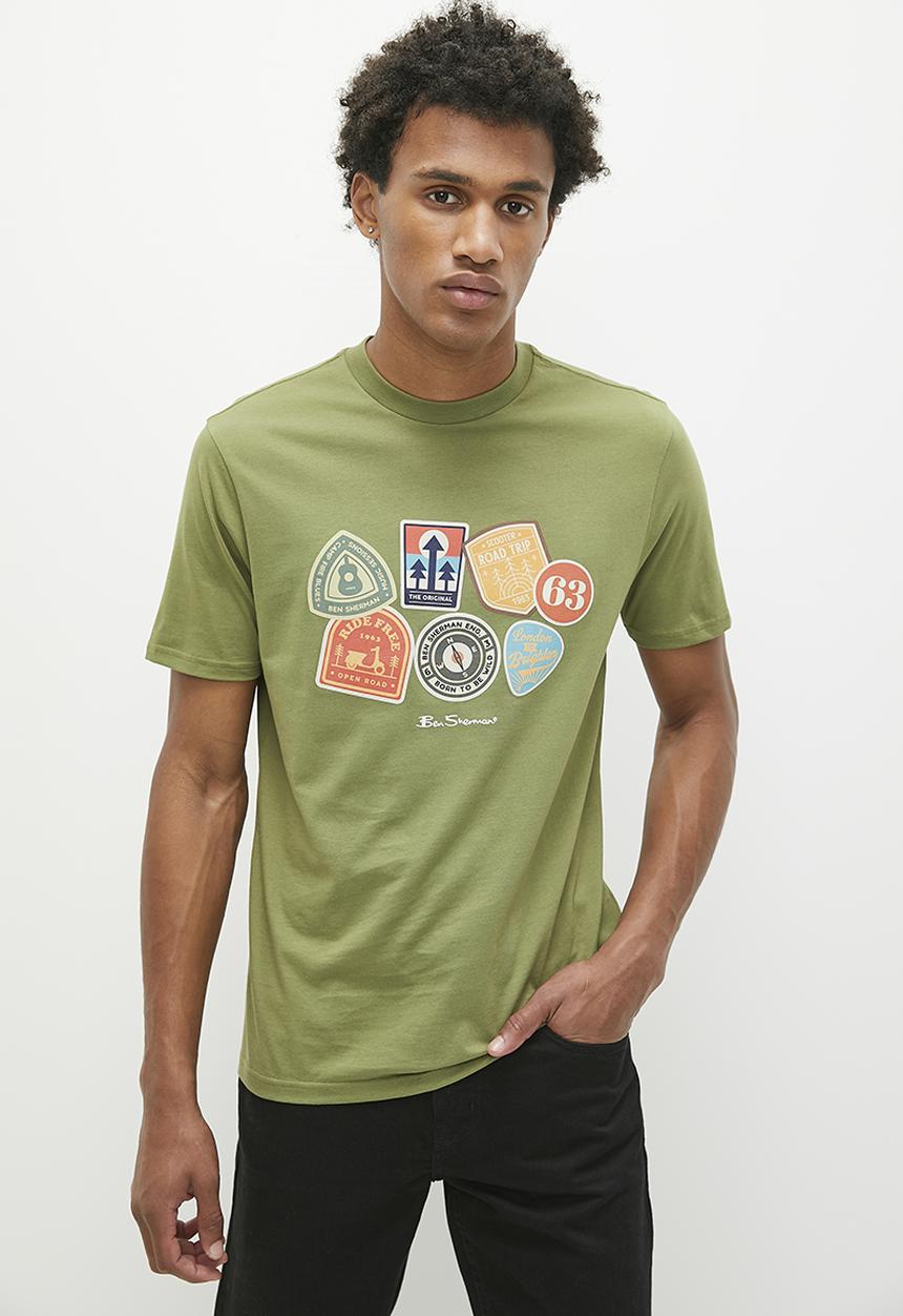 Ben Sherman - Outdoor badges T-shirt - loden