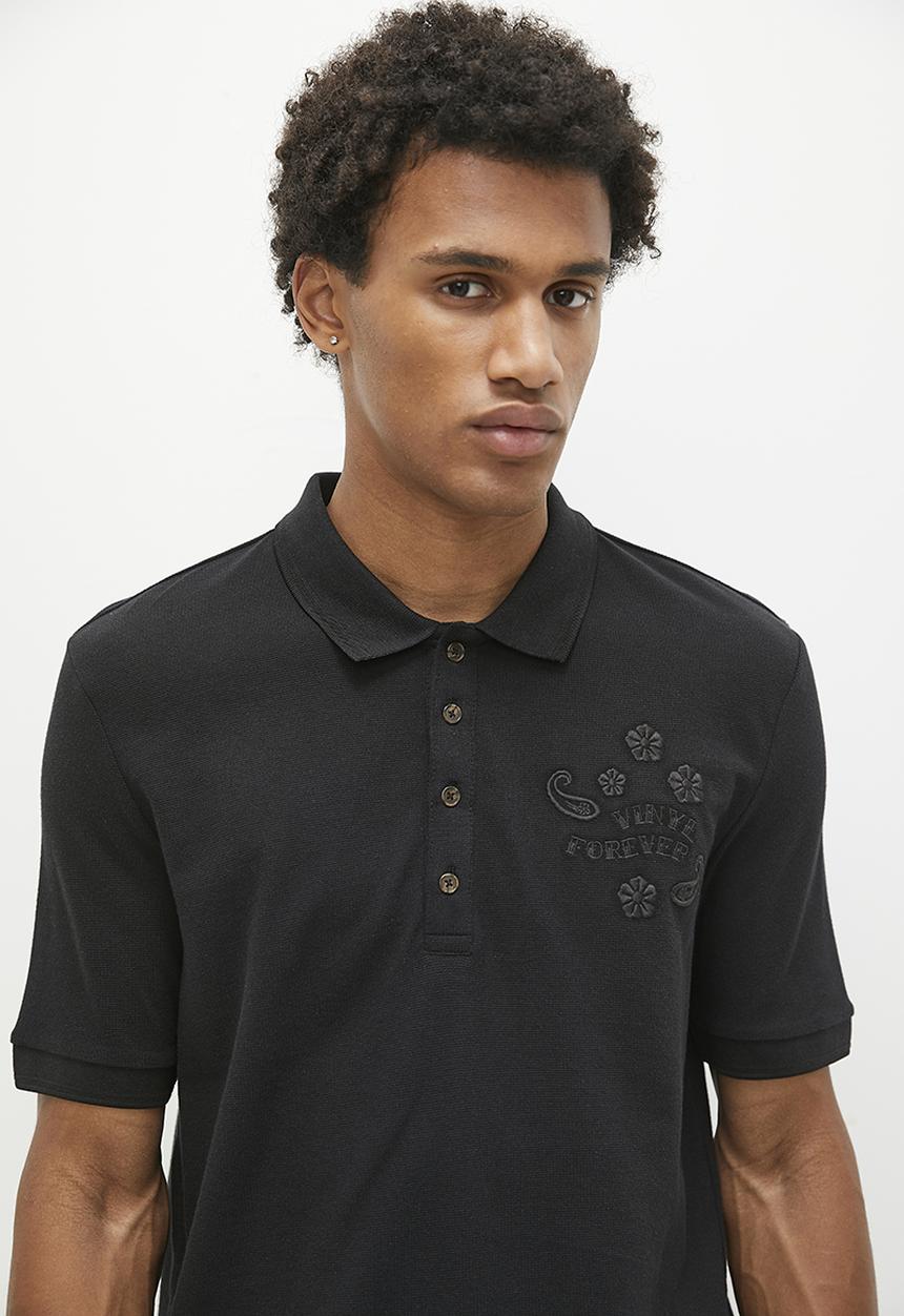 Ben Sherman - Vinyl Forever Polo - Black