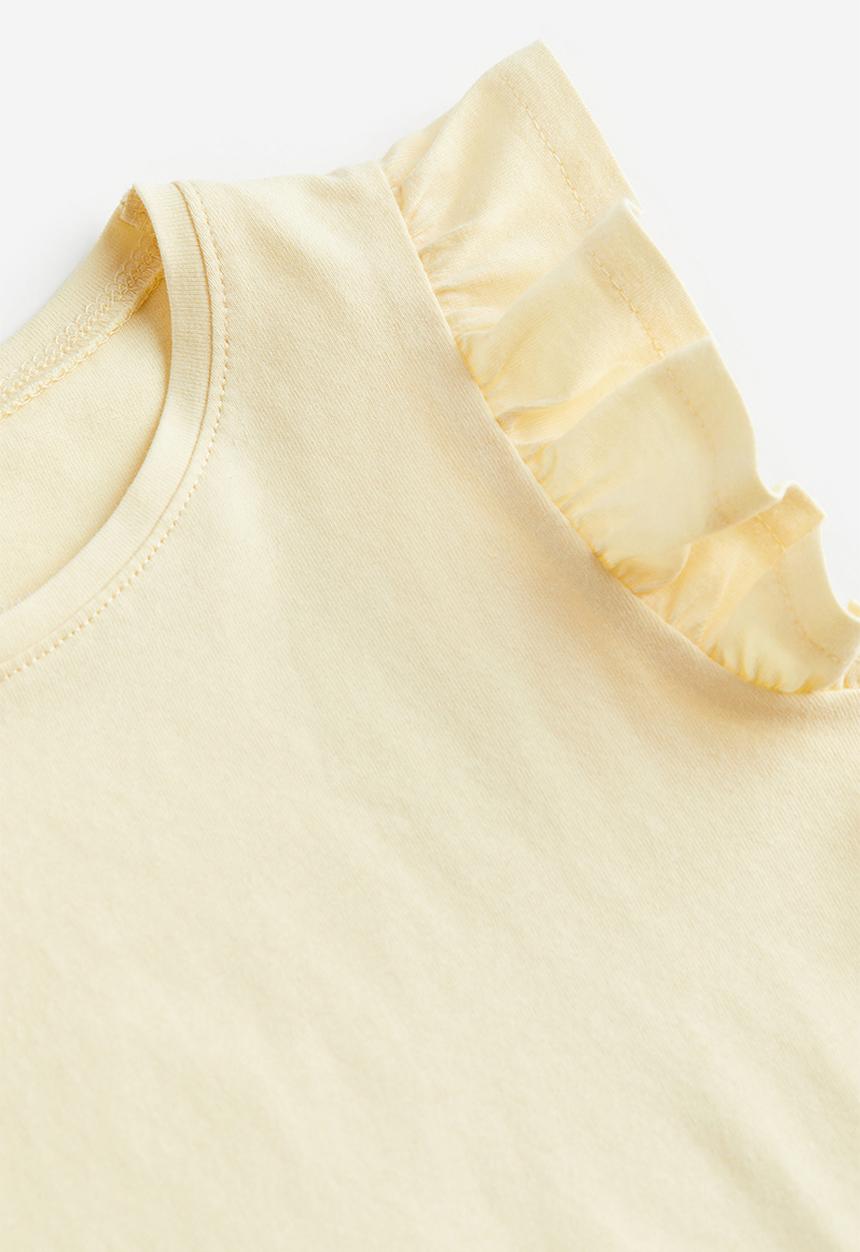 H&M - Jersey top - light yellow