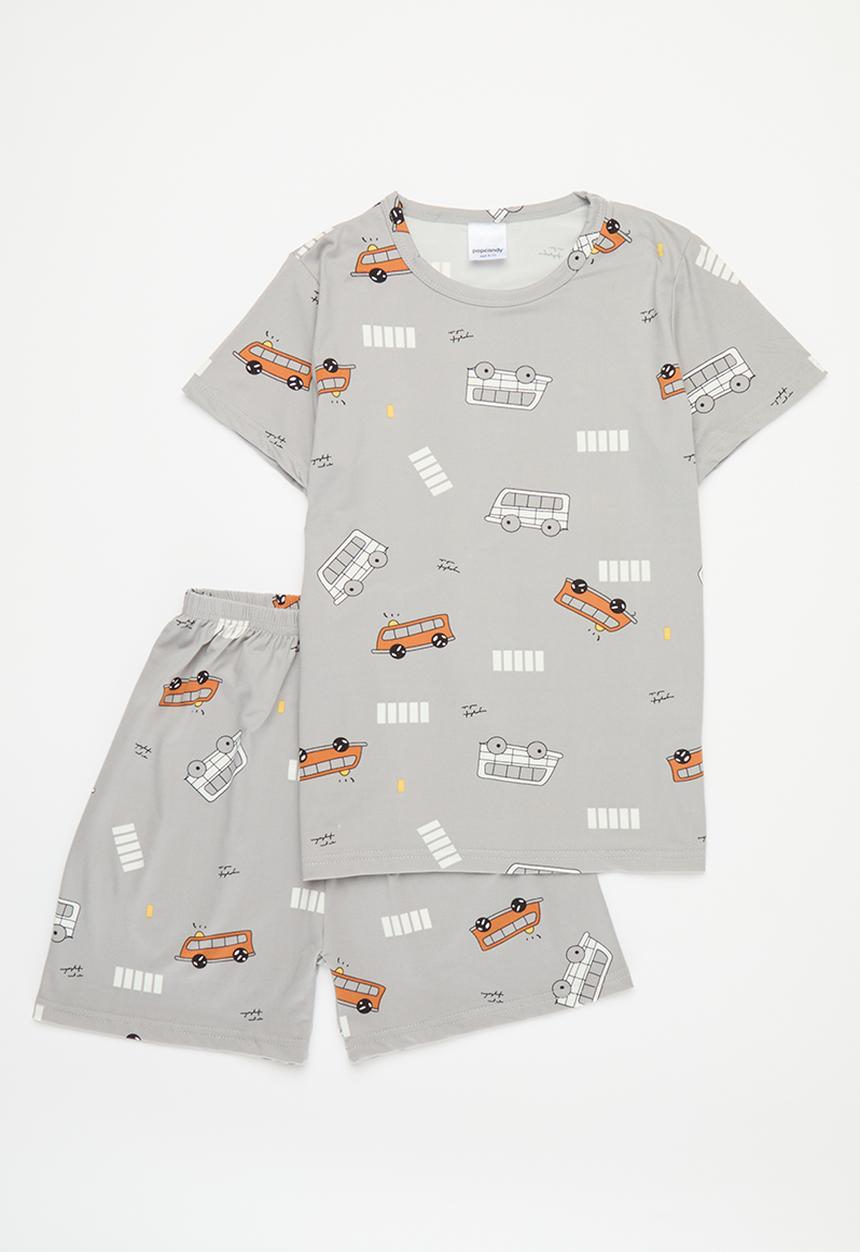 Pop Candy - Printed pj set - grey