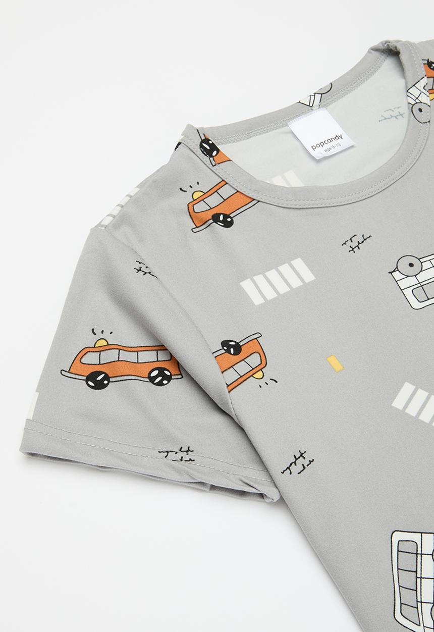 Pop Candy - Printed pj set - grey