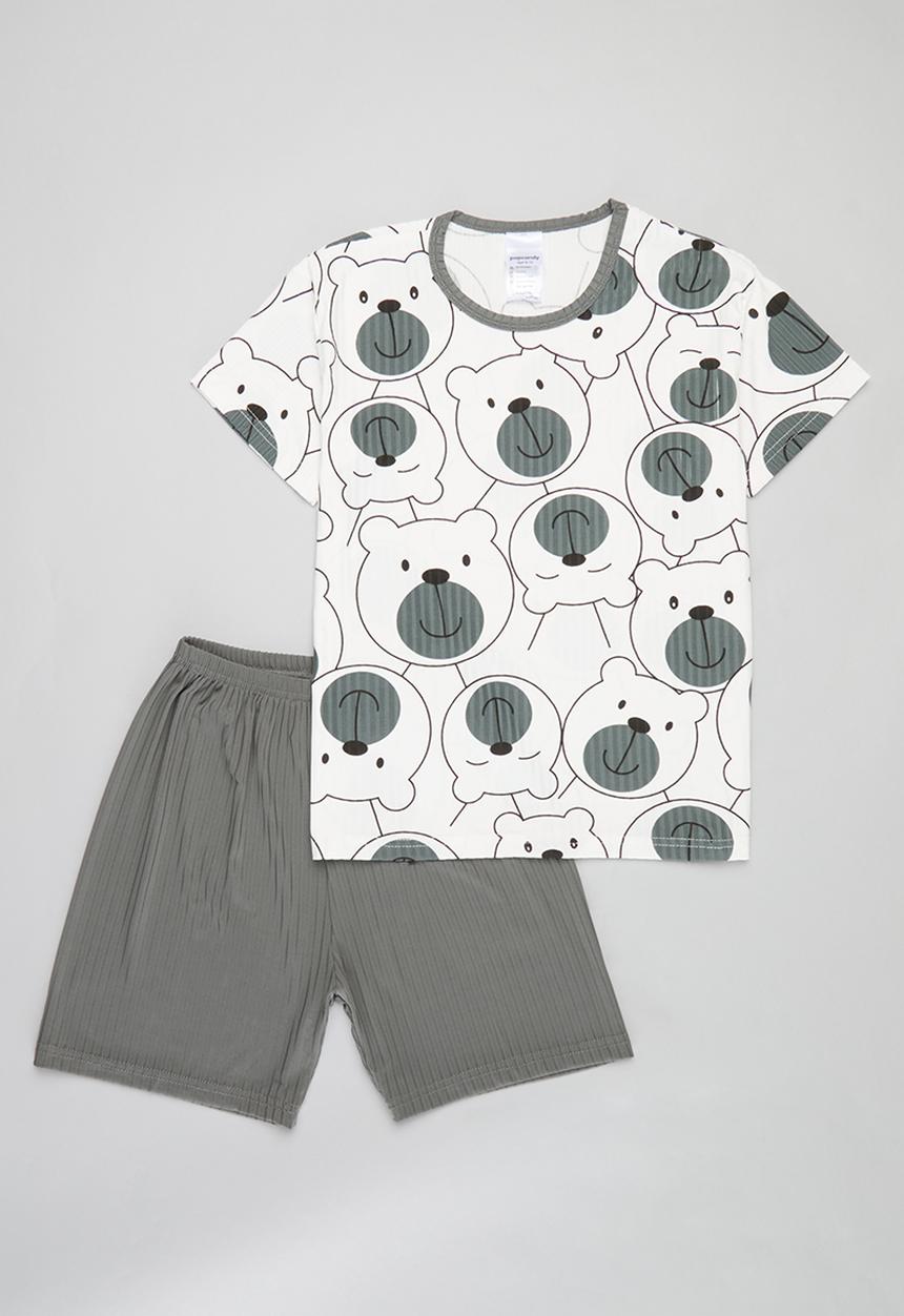 Pop Candy - Printed pj set - grey