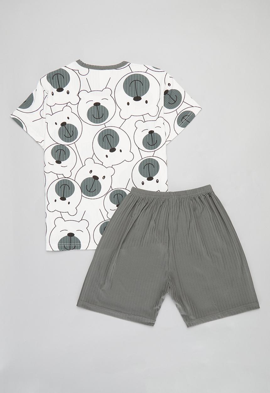Pop Candy - Printed pj set - grey