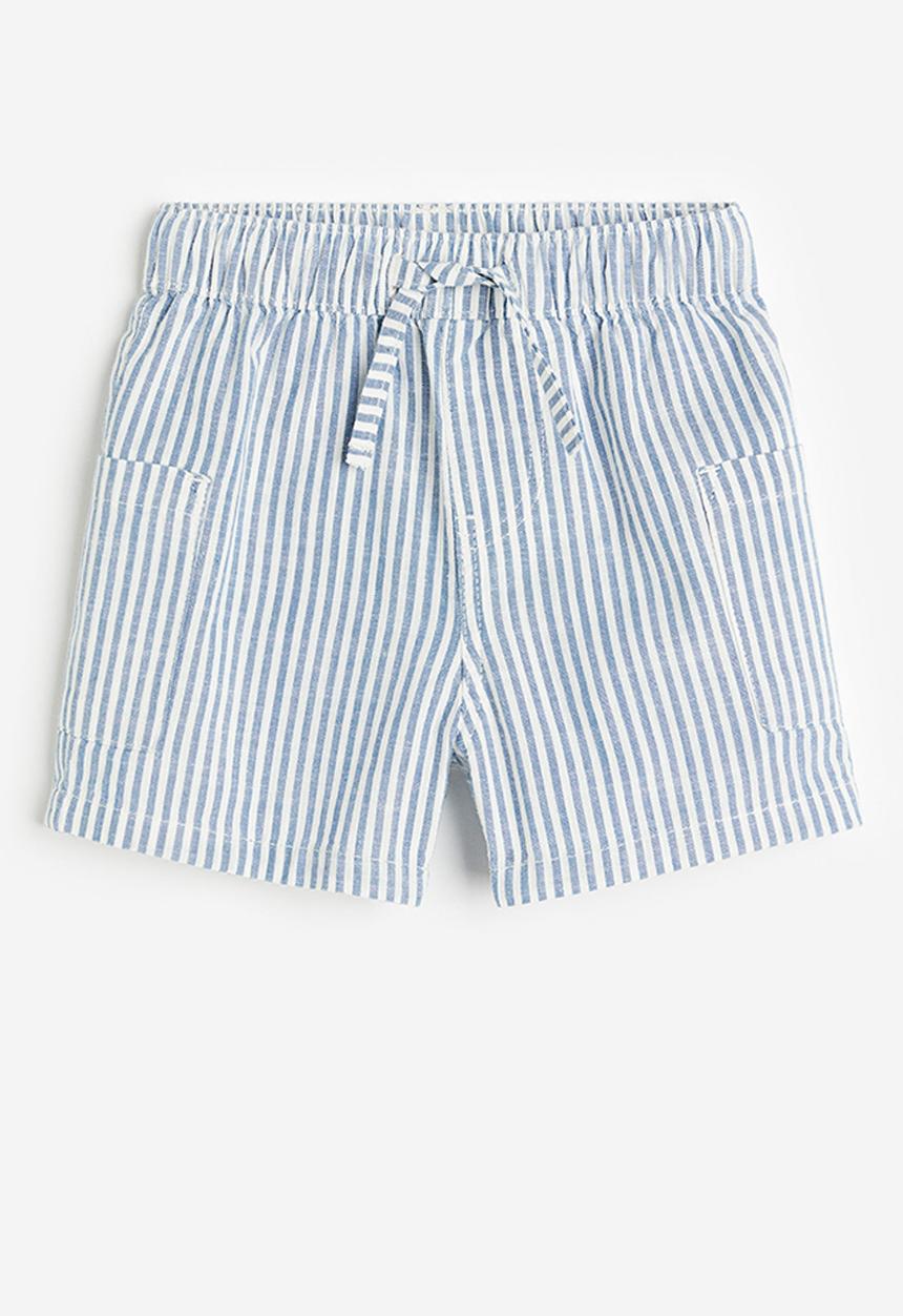 H&M - Patch-pocket shorts - blue striped