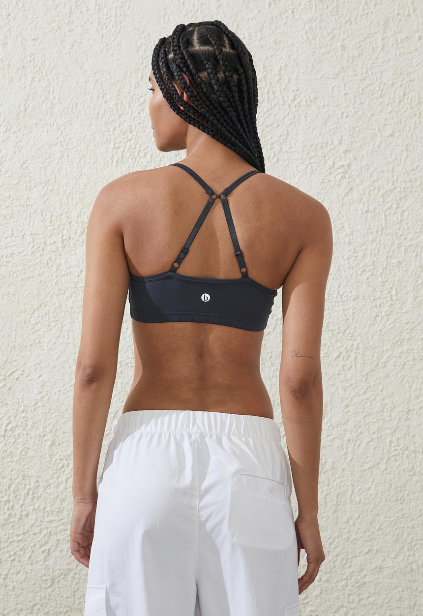 Cotton On - Recycled Workout Crop - Element Blue