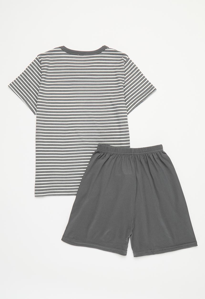 Pop Candy - Pj set - grey & white