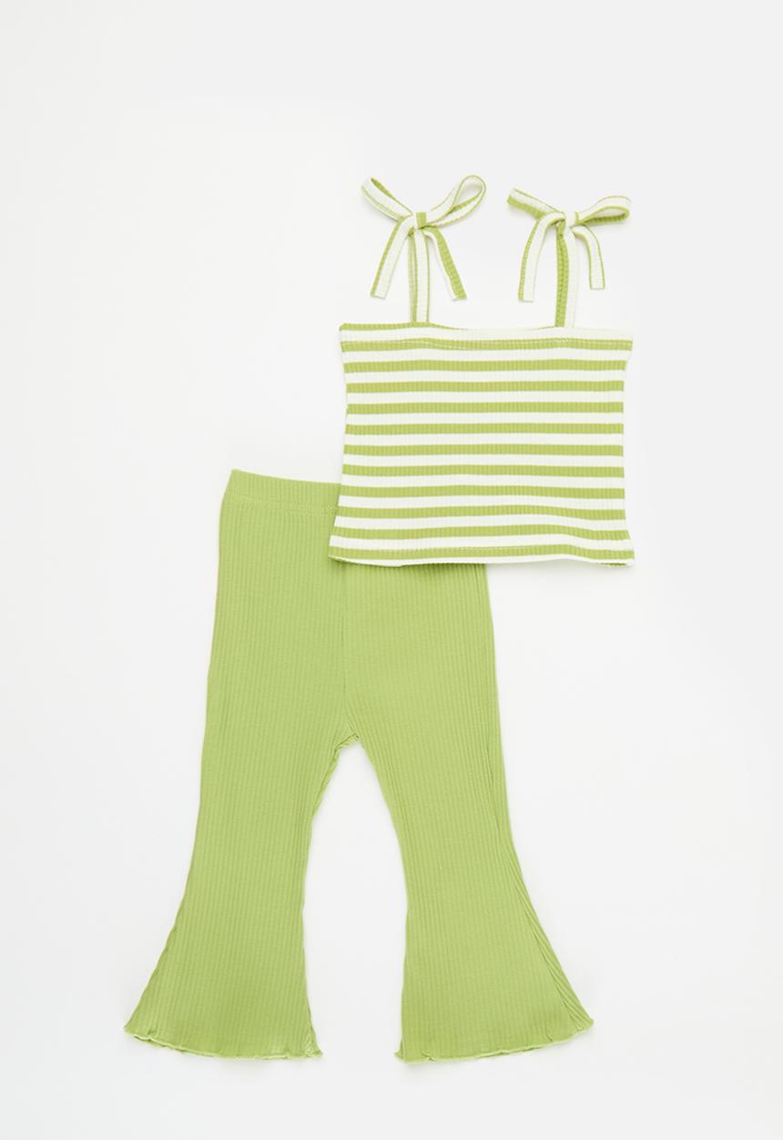 Pop Candy - Flared bottom & top set - green