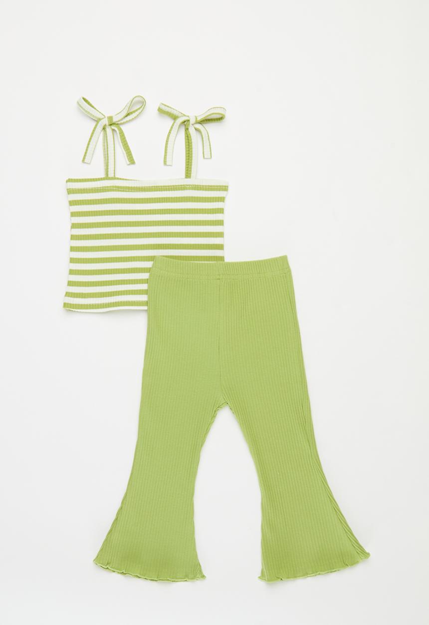 Pop Candy - Flared bottom & top set - green
