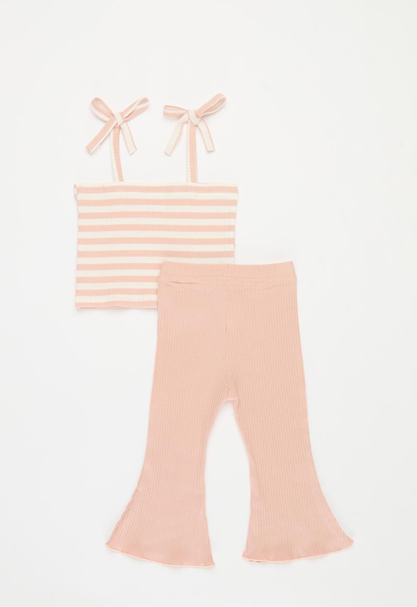 Pop Candy - Flared bottom & top set - pink
