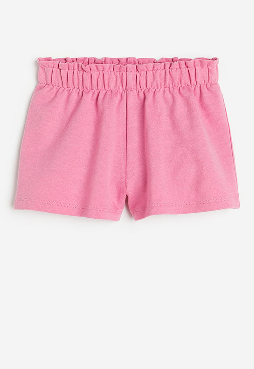 H&M - Paper bag sweatshorts - pink