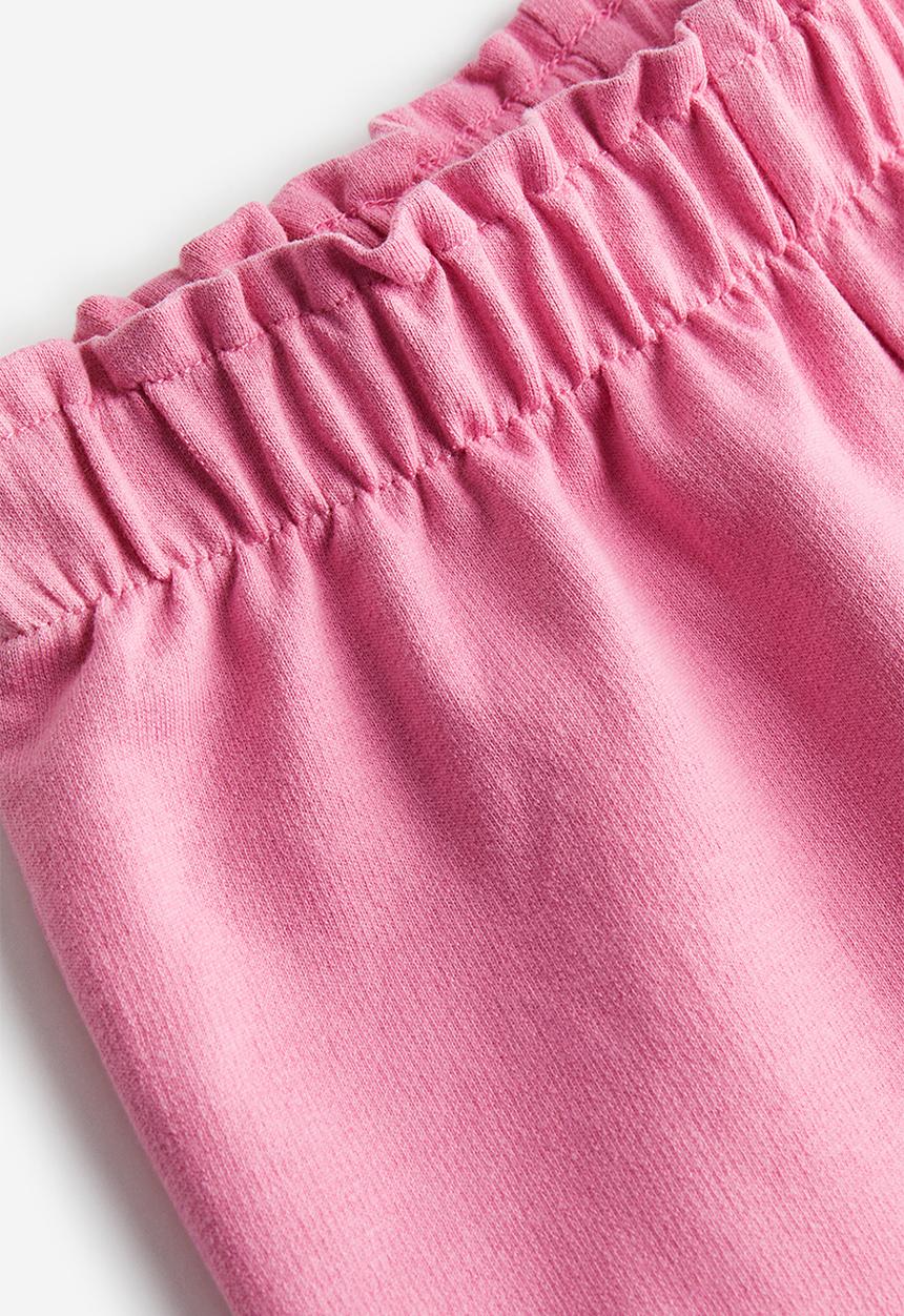 H&M - Paper bag sweatshorts - pink