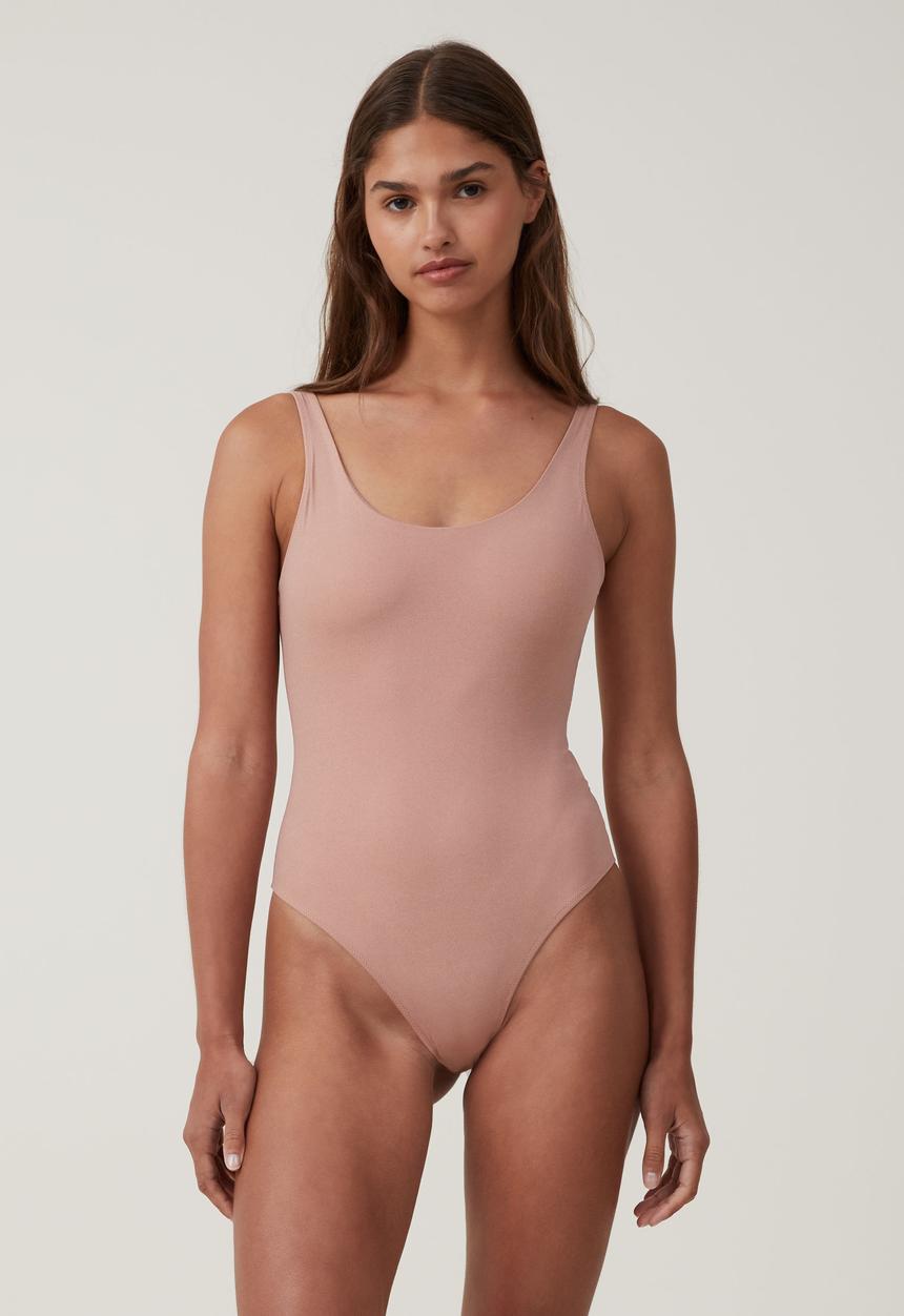 Cotton On - Emma Sparkle Bodysuit - Nougat Sparkle