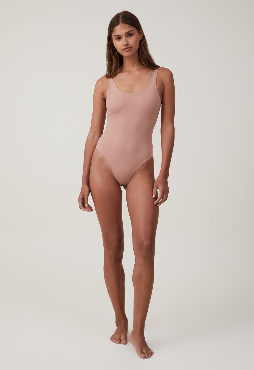 Cotton On - Emma Sparkle Bodysuit - Nougat Sparkle